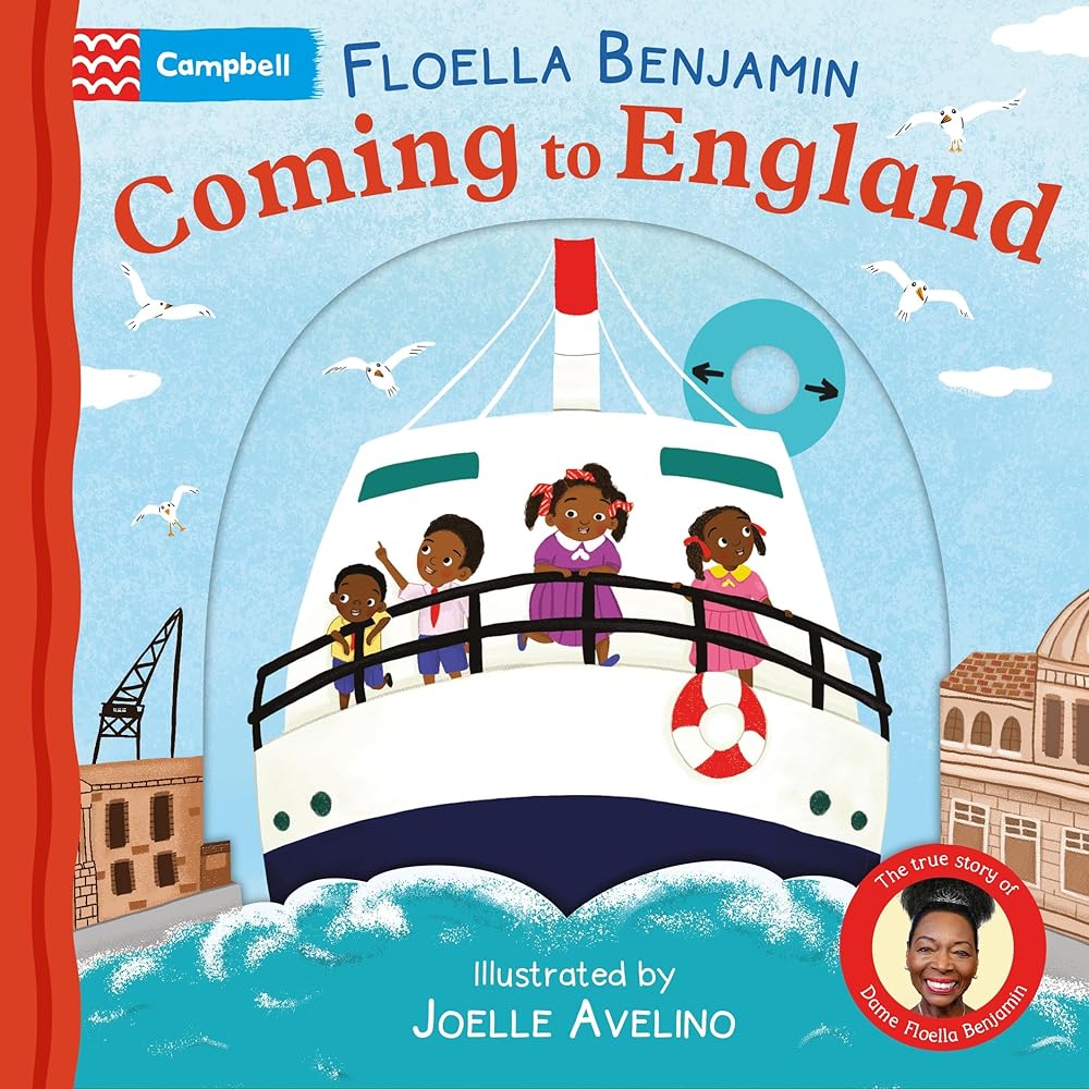 Coming to England: A Push, Pull, Slide Book cover image