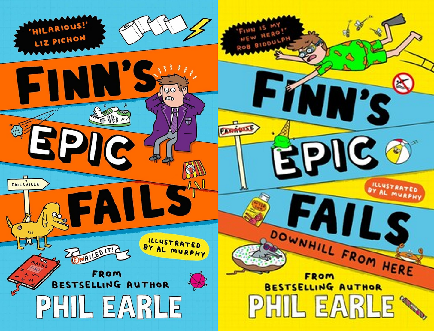 Finn's Epic Fails book bundle - Phil Earle