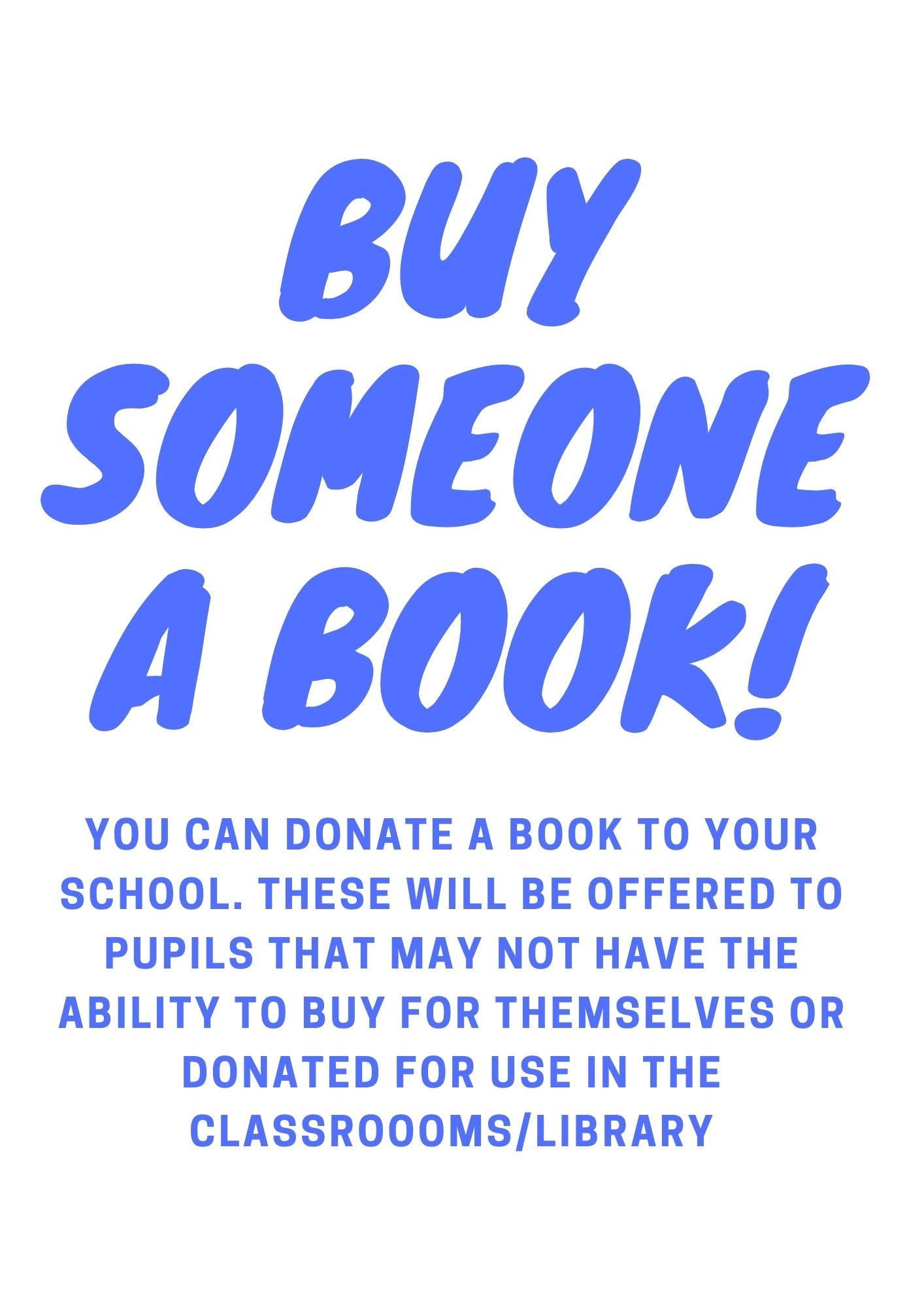 BUY SOMEONE A BOOK!